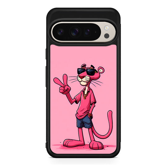 Pink Panther Wearing Glasses Google Pixel 9 Pro Case | Slim Protective Cover