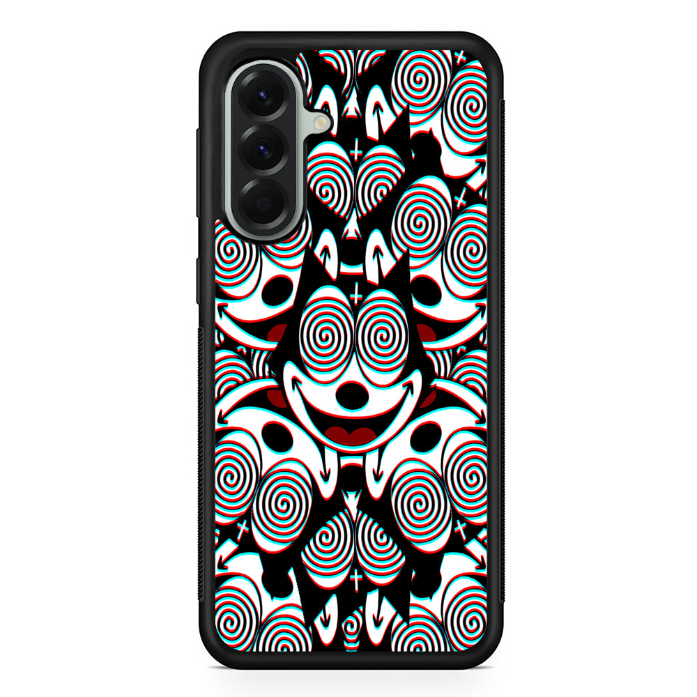 Felix The Cat Hypnotic Samsung Galaxy A56 Case | Samsung Galaxy A56 Protective Rubber Case