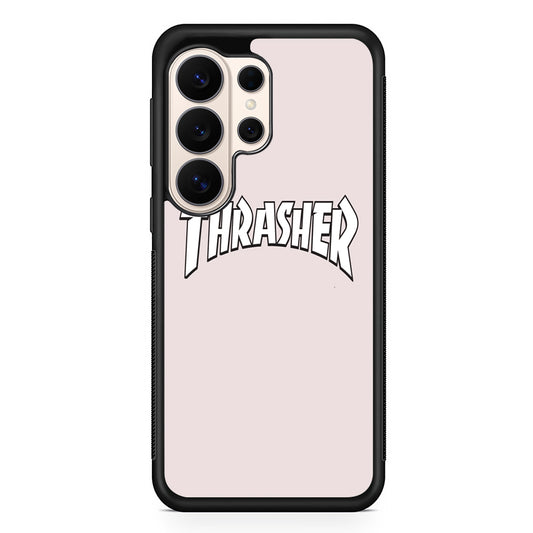 Thrasher Pearl White Logo Samsung Galaxy S26 Ultra Case | Slim Everyday Protection for Galaxy S26 Ultra
