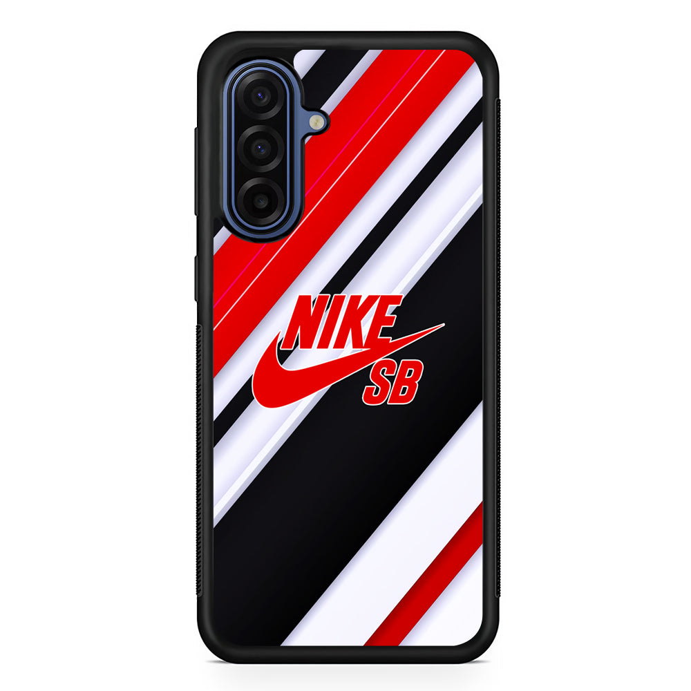Nike StripeModern Pattern Samsung Galaxy A17 Case | Samsung Galaxy A17 Protective Rubber Case