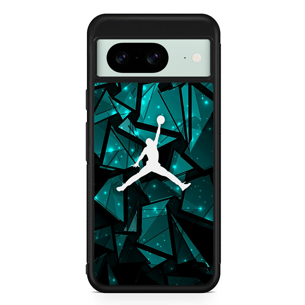 Air Jordan Shards of Crystal Google Pixel 8 Case | Durable Protective Cover for Google Pixel 8