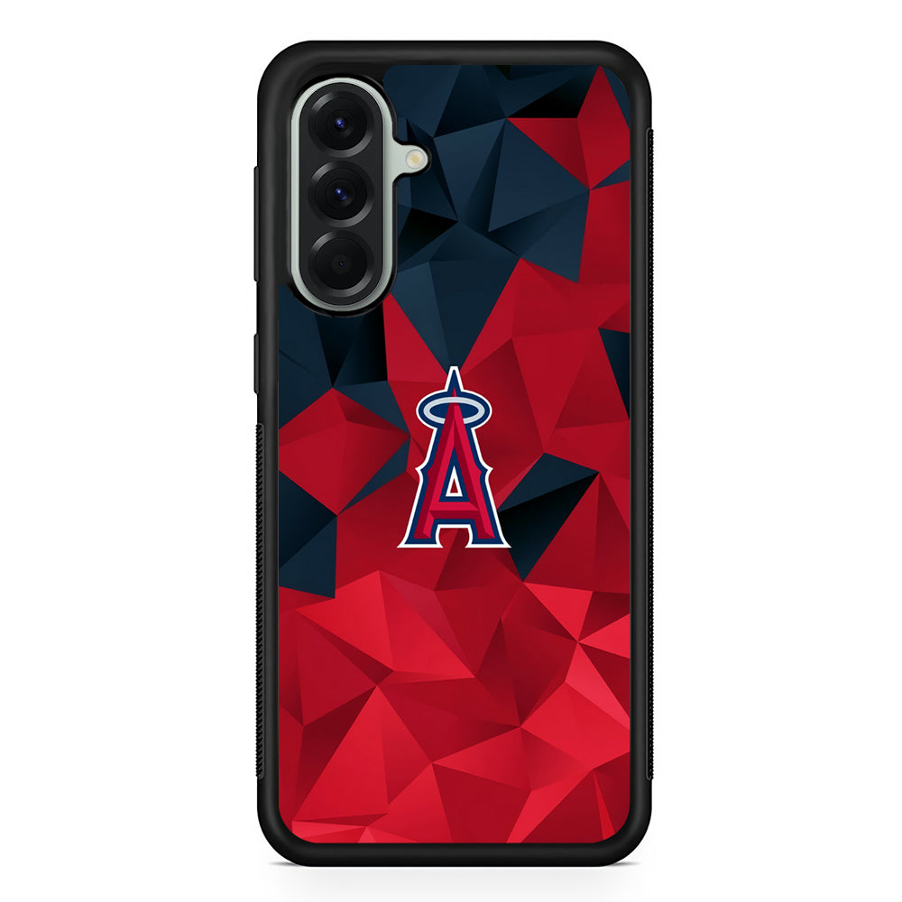 MLB Los Angeles Angels Team Samsung Galaxy A56 Case | Samsung Galaxy A56 Protective Rubber Case