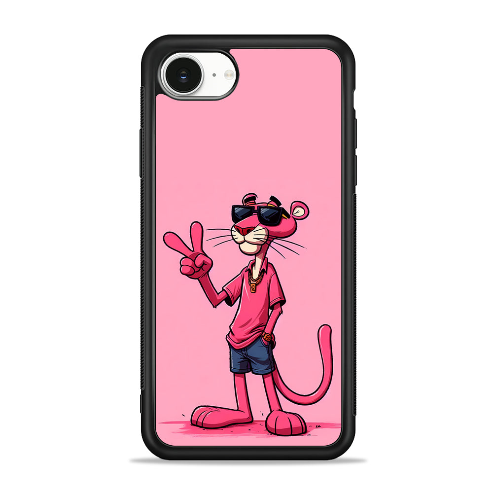 Pink Panther Wearing Glasses iPhone 16e Case | Protective Phone Cover