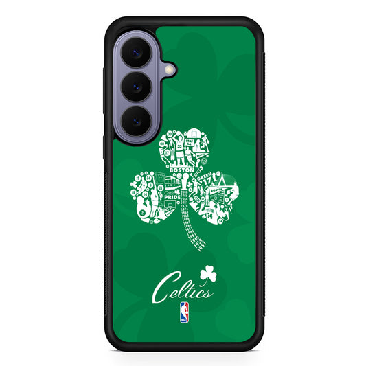 NBA Boston Celtics Logo Samsung Galaxy S26 Case | Durable Rubber Case for Samsung Galaxy S26