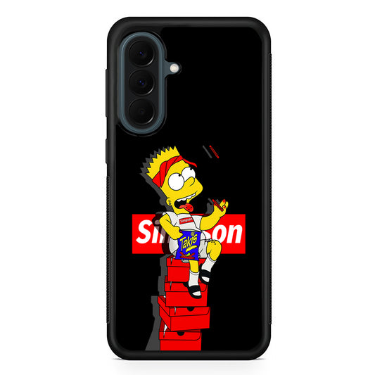 The Stylish Bart Simpson Samsung Galaxy A37 Case | Samsung Galaxy A37 Rubber Phone Case
