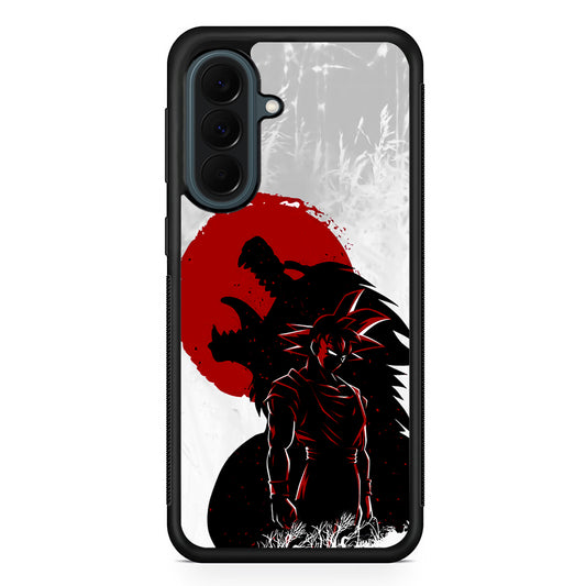 Dragon Ball Goku Red Moon Samsung Galaxy A37 Case | Samsung Galaxy A37 Rubber Phone Case