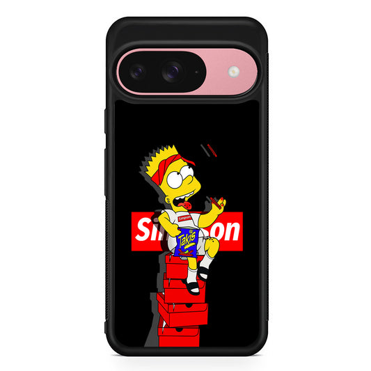 The Stylish Bart Simpson Google Pixel 9 Case | Google Pixel 9 Protective Rubber Case