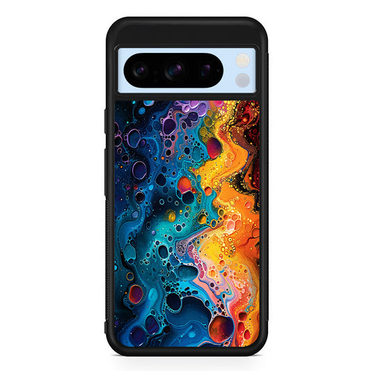 Colorful Painting with Lots of Bubbles Google Pixel 8 Pro Case | Slim Rubber Case for Google Pixel 8 Pro