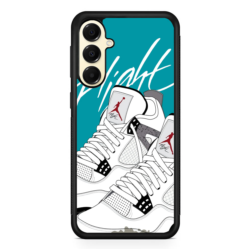 Air Jordan The White Shoes Samsung Galaxy A16 Case | Slim Rubber Case for Samsung Galaxy A16