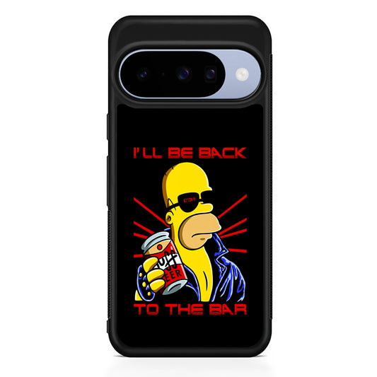 Homer Simpson with Duff Beer Google Pixel 10 Case | Google Pixel 10 Rubber Protective Case