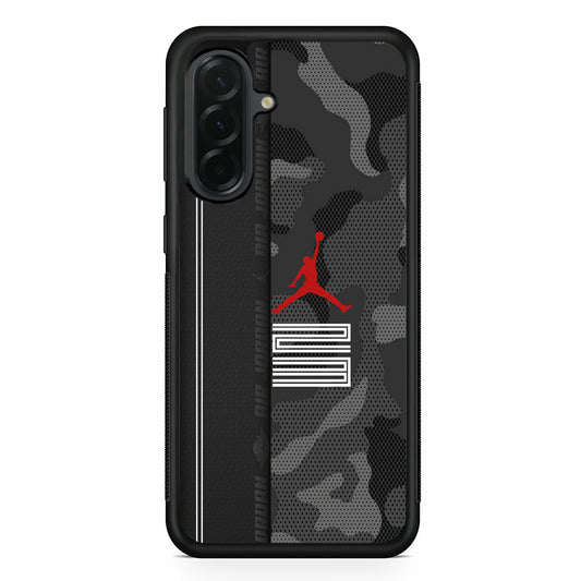 Air Jordan Emblem on Leather Samsung Galaxy A36 Case | Slim Samsung Galaxy A36 Protective Case
