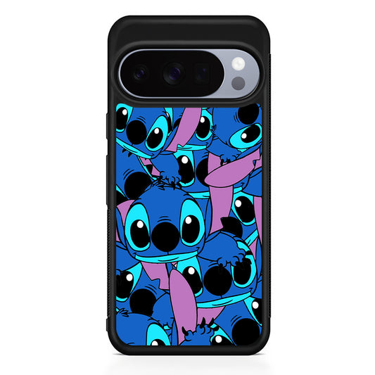 Stitch Blue Cute Google Pixel 10 Pro Case | Slim Google Pixel 10 Pro Rubber Case