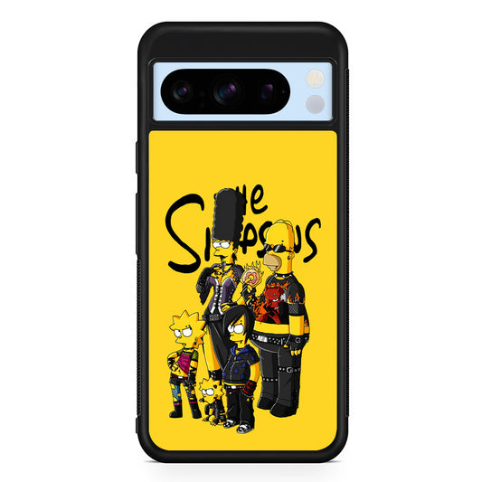 Simpsons Rock n' Roll Family Google Pixel 8 Pro Case | Slim Rubber Case for Google Pixel 8 Pro