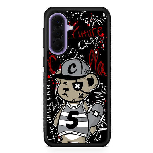 Crew Five Skater Bear Samsung Galaxy A57 Case | Slim Samsung Galaxy A57 Rubber Case
