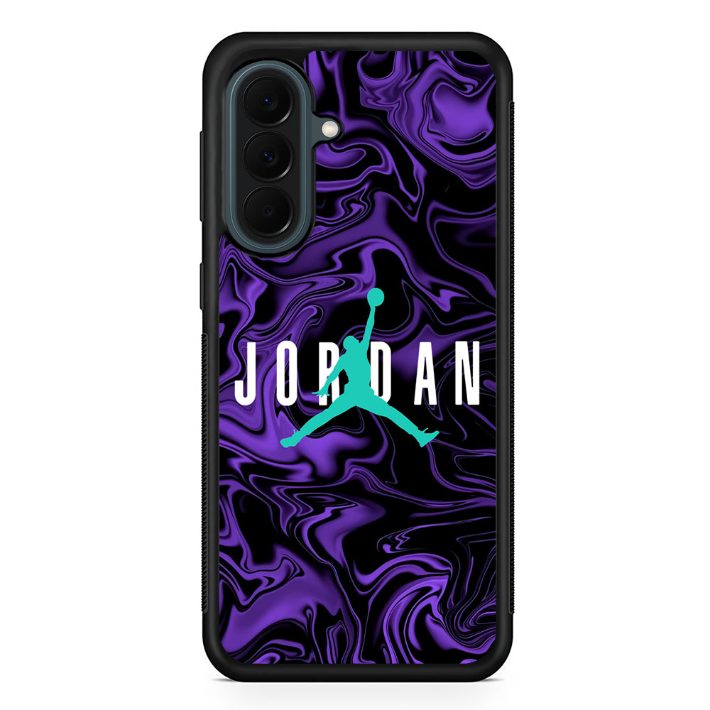 Air Jordan Purple Abstract Samsung Galaxy A37 Case | Custom Samsung Galaxy A37 Protective Cover