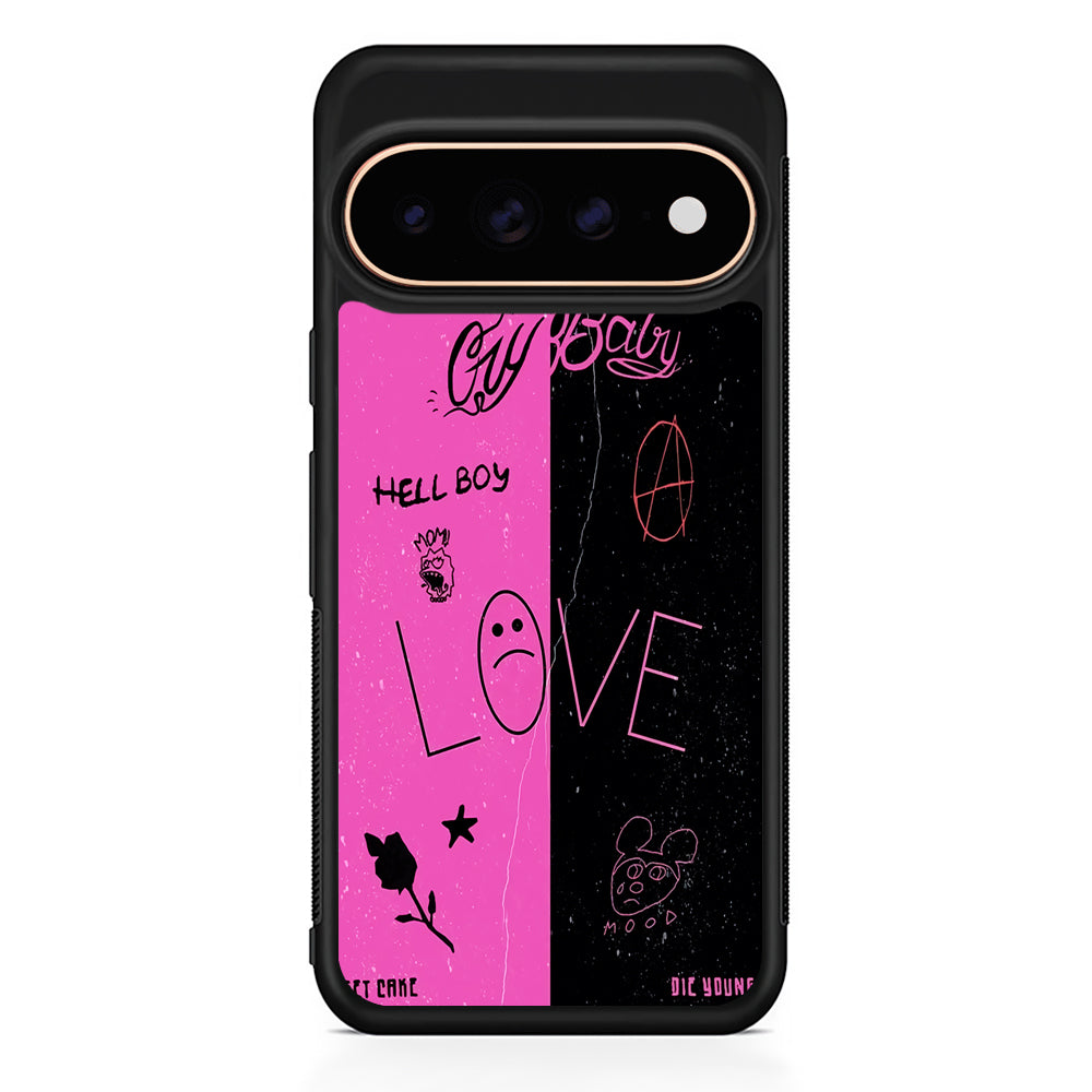 Lil Peep Pink and Black Google Pixel 11 Pro Case - Stylish Protective Phone Case