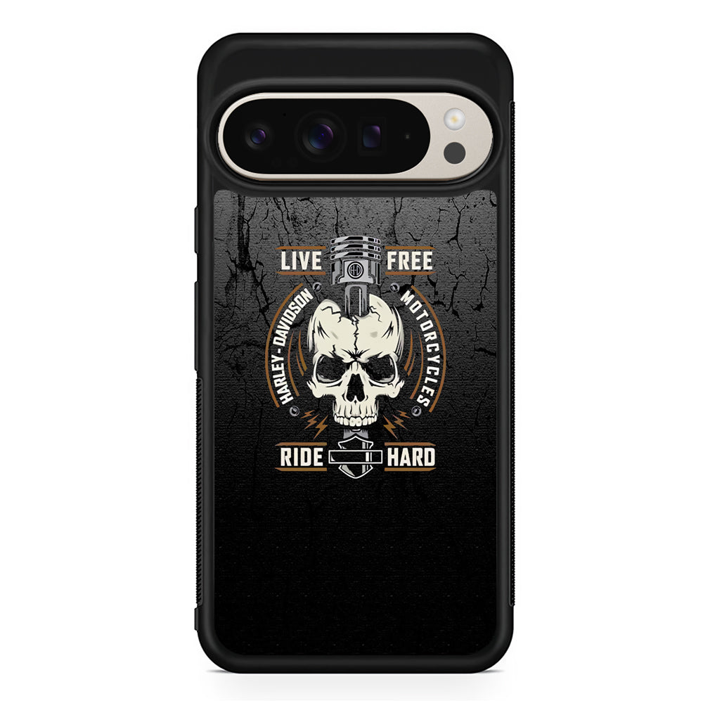 Harley Davidson Live Free with Ride Hard Google Pixel 9 Pro Case | Slim Protective Cover