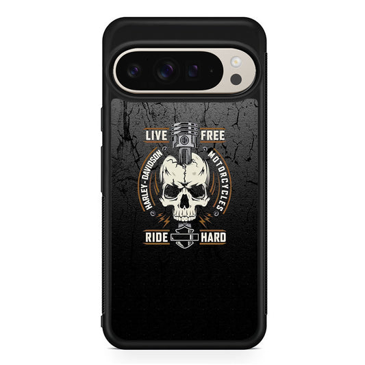 Harley Davidson Live Free with Ride Hard Google Pixel 9 Pro Case | Slim Protective Cover