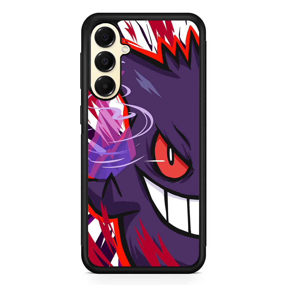 Pokemon Gengar Half Face Samsung Galaxy A16 Case | Slim Rubber Samsung Galaxy A16 Case