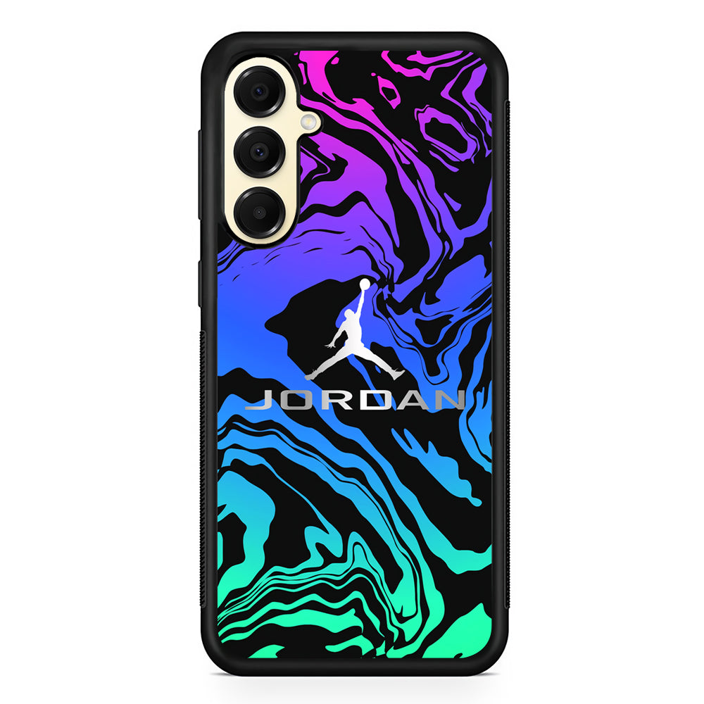 Air Jordan Silver Gradation Samsung Galaxy A16 Case | Slim Rubber Case for Samsung Galaxy A16