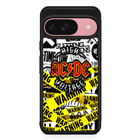 ACDC High Voltage Google Pixel 9 Case | Google Pixel 9 Protective Rubber Case