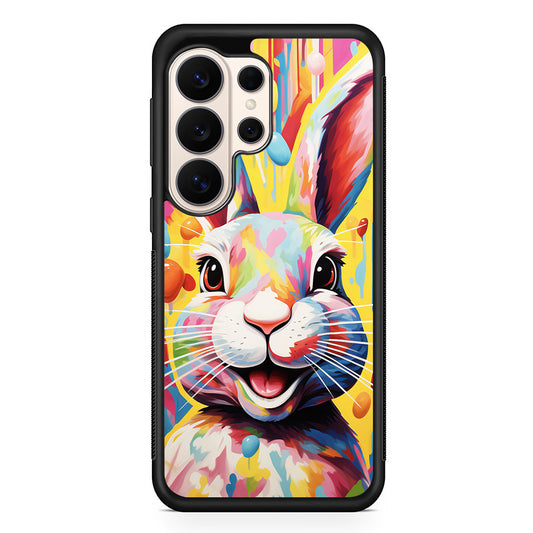 Happy Rabbit Painting Samsung Galaxy S26 Ultra Case | Slim Protective Case for Samsung Galaxy S26 Ultra