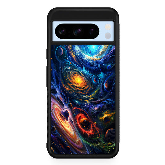 Colorful Galaxy Big Universe Google Pixel 8 Pro Case | Slim Rubber Case for Google Pixel 8 Pro