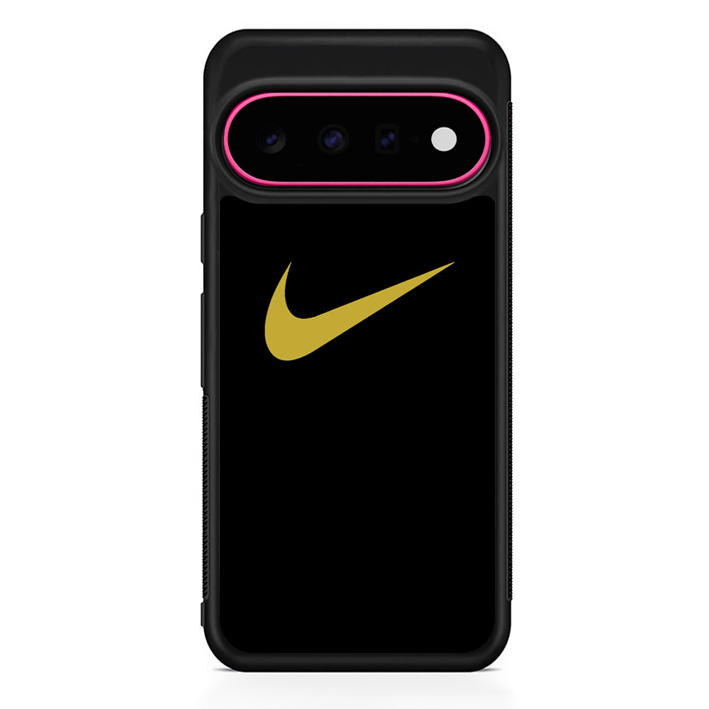 Nike Gold Logo Black Google Pixel 11 Case - Stylish Protective Phone Case