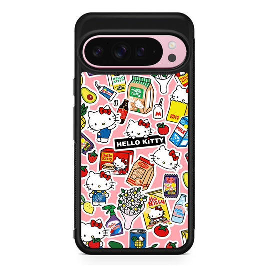 Hello Kitty Stickers Google Pixel 9 Pro XL Case | Protective Cover