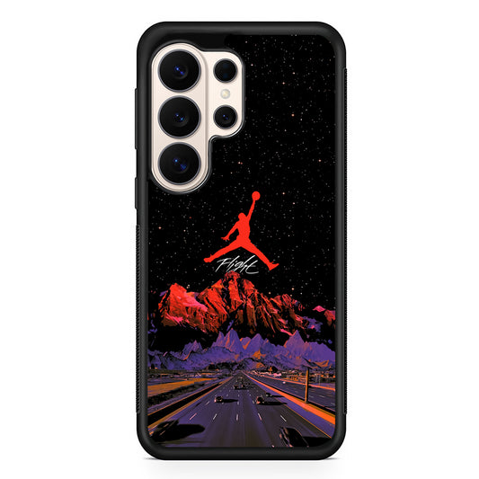 Air Jordan Night Road Landscape Samsung Galaxy S26 Ultra Case | Durable Samsung Galaxy S26 Ultra Phone Case