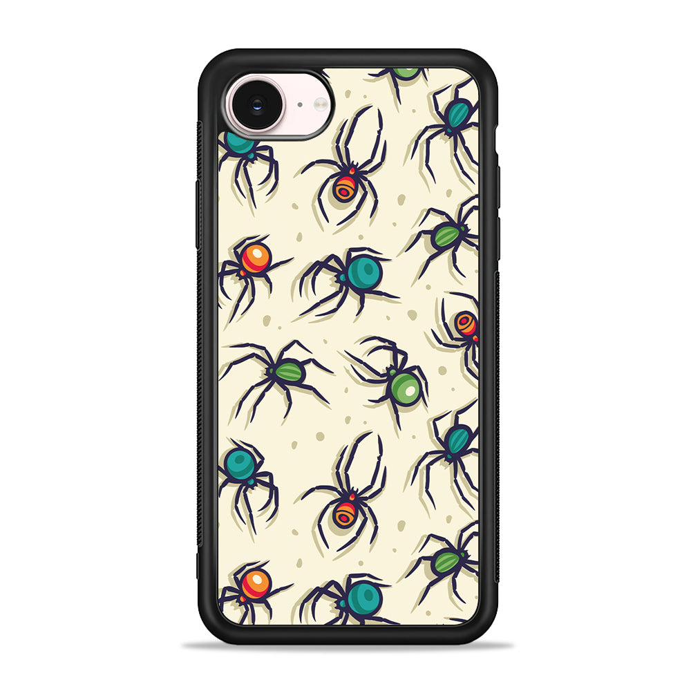 Colorful Spider Collection iPhone 17e Case - Silicone Case
