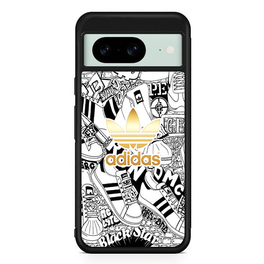 Adidas Fabulous Golden Glow Google Pixel 8 Case | Durable Protective Cover for Google Pixel 8