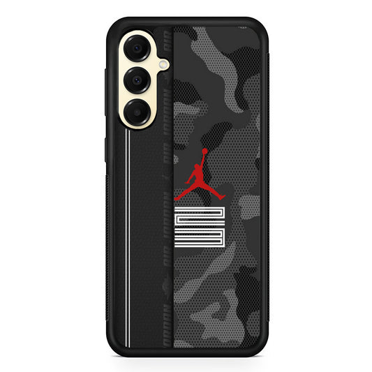 Air Jordan Emblem on Leather Samsung Galaxy A16 Case | Slim Rubber Case for Samsung Galaxy A16