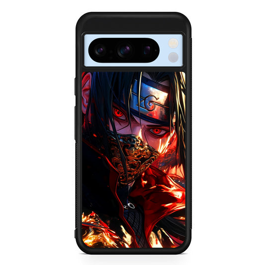 Itachi Uchiha Using a Mask Google Pixel 8 Pro Case | Slim Rubber Case for Google Pixel 8 Pro