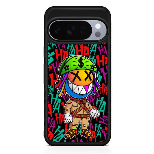 Always Happy Smiling Mask Google Pixel 10 Pro Case | Slim Google Pixel 10 Pro Rubber Case