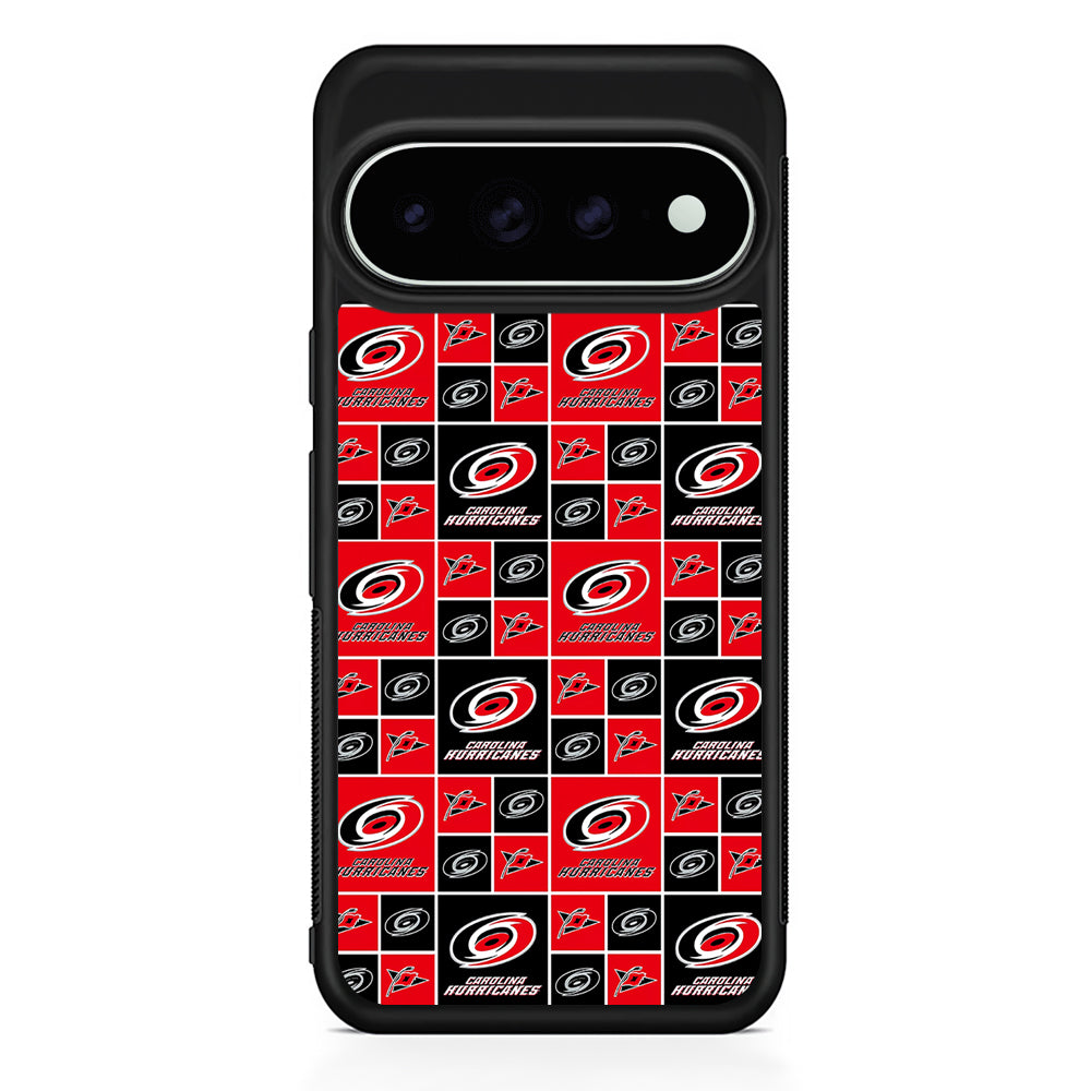 NHL Carolina Hurricanes Pattern Google Pixel 11 Pro XL Case - Custom Design Protective Case