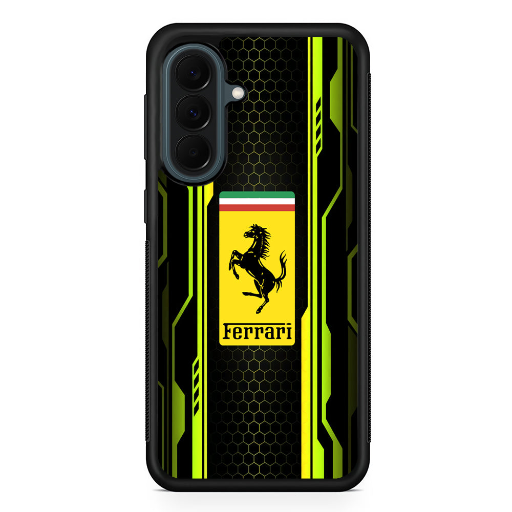 Ferrari Yellow System Line Samsung Galaxy A37 Case | Custom Samsung Galaxy A37 Protective Cover