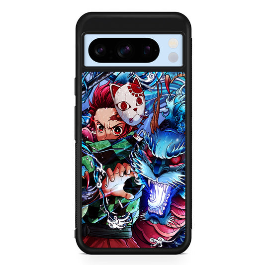 Tanjiro Kamado Kimetsu No Yaiba Google Pixel 8 Pro Case | Slim Rubber Case for Google Pixel 8 Pro