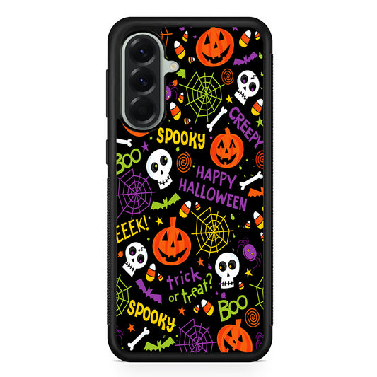Happy Halloween Spooky Samsung Galaxy A56 Case | Samsung Galaxy A56 Protective Rubber Case