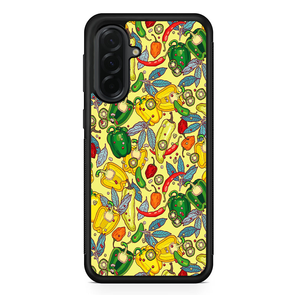 Healthy Vegetarian Food Samsung Galaxy A36 Case | Protective Rubber Cover