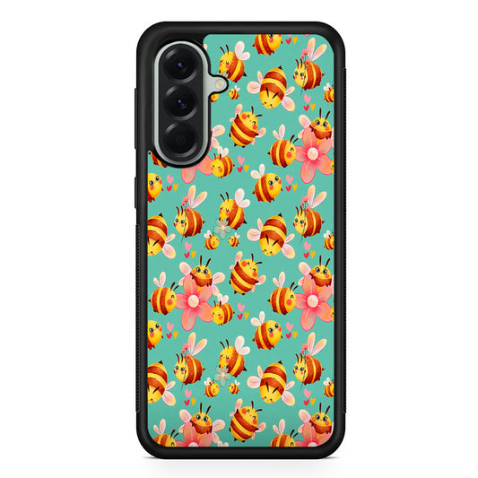 Cute Cartoon Honey Bees Samsung Galaxy A56 Case | Samsung Galaxy A56 Protective Rubber Case