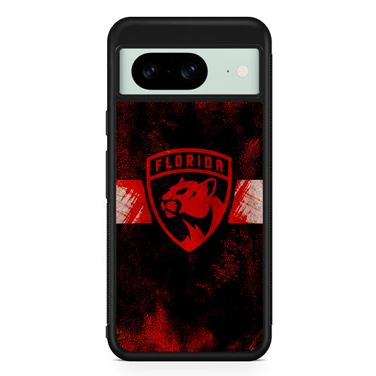 NHL Florida Panthers Abstract Google Pixel 8 Case | Durable Protective Cover for Google Pixel 8