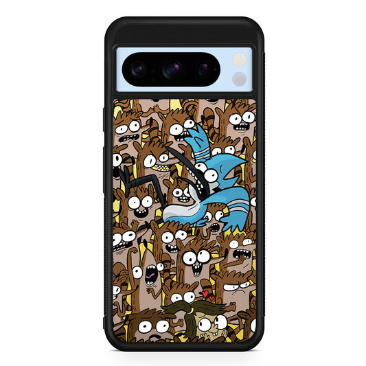 Regular Show Rigby Mordecai Cartoon Google Pixel 8 Pro Case | Slim Rubber Case for Google Pixel 8 Pro