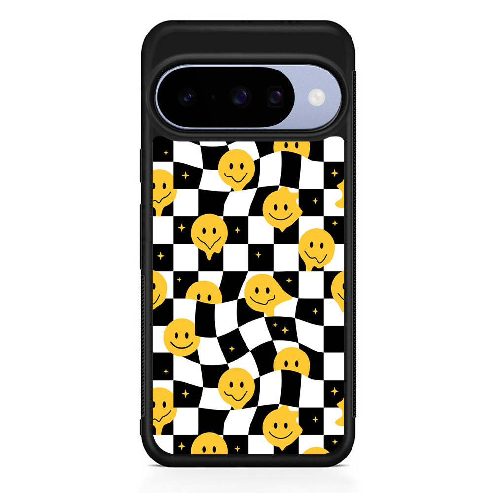 Checkmate with Smiley Pawn Google Pixel 10 Case | Google Pixel 10 Rubber Protective Case