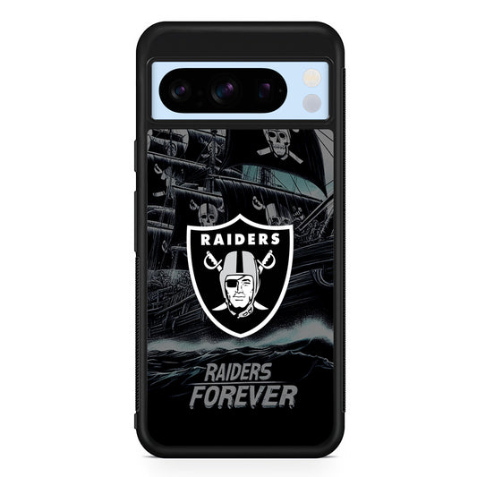 NFL Las Vegas Raiders Forever Google Pixel 8 Pro Case | Slim Rubber Case for Google Pixel 8 Pro