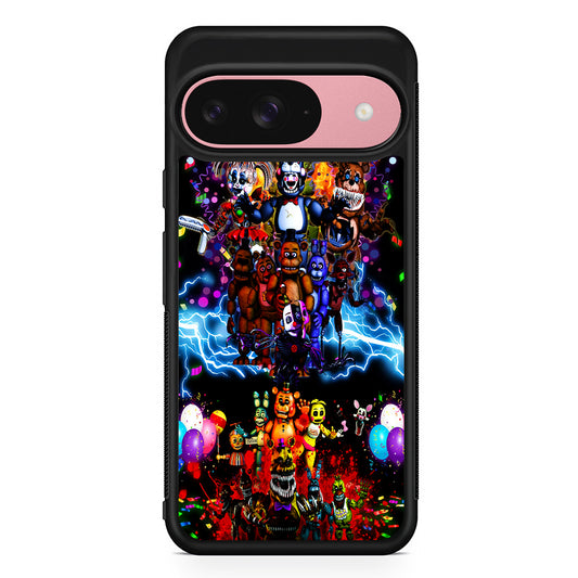 Five Nights at Freddy's Party Google Pixel 9 Case | Google Pixel 9 Protective Rubber Case