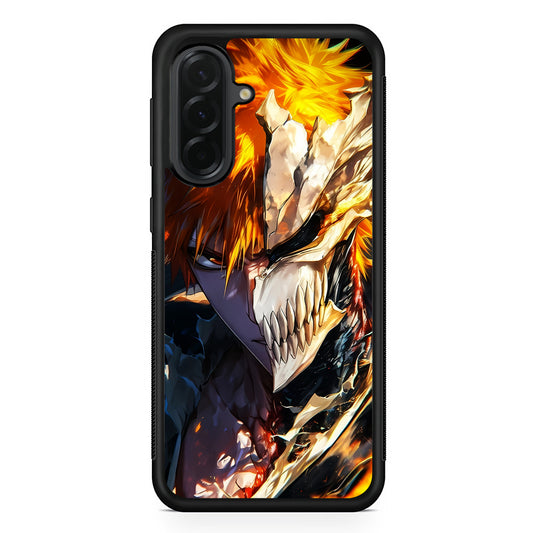 Bleach Ichigo Kurosaki Half Mask Samsung Galaxy A36 Case | Protective Rubber Cover