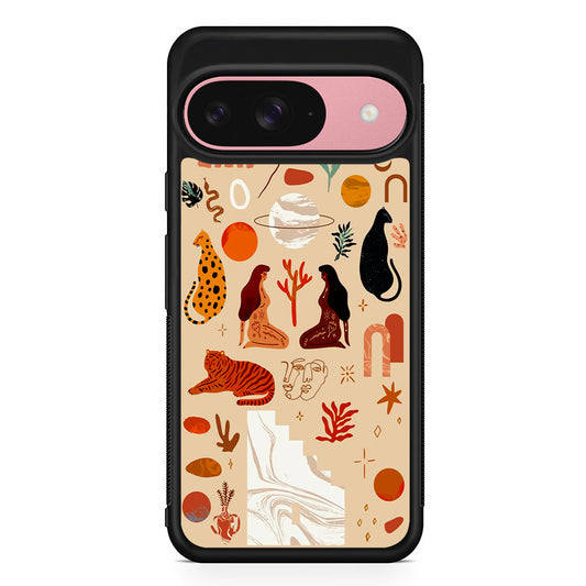 Art of Nature Women Google Pixel 9 Case | Google Pixel 9 Protective Rubber Case