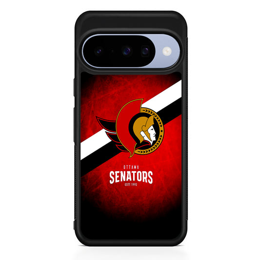 NHL Ottawa Senators Team Google Pixel 10 Case | Google Pixel 10 Rubber Protective Case