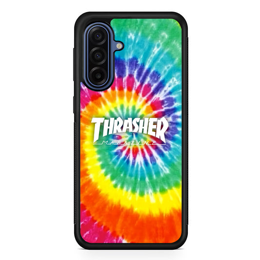 Thrasher Spiral Rainbow Samsung Galaxy A17 Case | Samsung Galaxy A17 Protective Rubber Case